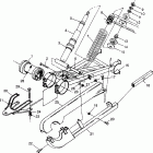 BIG BOSS 500 6X6 NORWEGIAN - N98AE50D Swing arm weldment (rear)