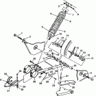 XPRESS 300 - W98CA28C Swing arm / shock mounting xpress 300 w98ca28c