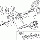 XPLORER 300 - W98CC28C Gearcase / brake and chain cover mounting xplorer 300 w9...