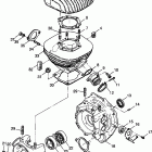 XPLORER 300 - W98CC28C Crankcase and cylinder xplorer 300 w98cc28c