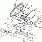 SPORTSMAN 400L - W97AC38C Clutch cover sportsman 400l w97ac38c