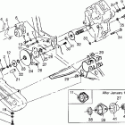 SPORTSMAN 400L - W97AC38C Gearcase / brake and chain cover mounting sportsman 400l...
