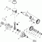 SPORTSMAN 400L - W97AC38C Piston and crankshaft sportsman 400l w97ac38c