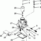 SPORT 400L - W97BA38C Carburetor (blazer) trail blazer w97ba25c