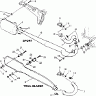 SPORT 400L - W97BA38C Exhaust system sport 400l w97ba38c and trail blazer w97b...