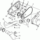 XPLORER 300 - W97CC28C Clutch cover xplorer 300 w97cc28c