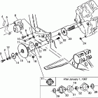 XPLORER 400L - W97CC38C Gearcase / brake and chain cover mounting xplorer 400l w...
