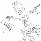 XPLORER 400L - W97CC38C Handlebar and headlight pod xplorer 400l w97cc38c