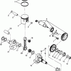 XPLORER 400L - W97CC38C Piston and crankshaft xplorer 400l w97cc38c