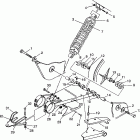 XPLORER 400L - W97CC38C Swing arm / shock mounting xplorer 400l w97cc38c