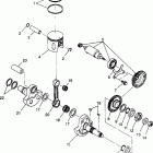 400L 6X6  NORWEGIAN - N968740 Piston and crankshaft 6x6 400l