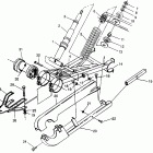 400L 6X6  NORWEGIAN - N968740 Swing arm weldment (rear) 6x6 400l