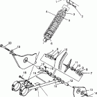 400L 6X6  NORWEGIAN - N968740 Swing arm / shock mounting 6x6 400l
