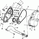 SPORTSMAN 500 SWEDISH - S969244 Clutch cover sportsman 500 w969244