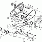 SPORTSMAN 4X4 - W968040 Clutch cover sportsman 4x4 w968040