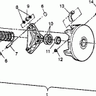 SPORTSMAN 4X4 - W968040 Drive clutch sportsman 4x4 w968040