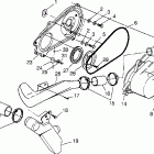 XPLORER 300 - W969130 Clutch cover xplorer 300 w969130