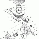 XPLORER 300 - W969130 Crankcase and cylinder xplorer 300 w969130