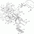 XPLORER 300 - W969130 Rear cab and seat xplorer 300 w969130