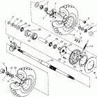 XPLORER 300 - W969130 Rear wheel drive assembly xplorer 300 w969130