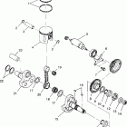XPLORER 400L - W969140 Piston and crankshaft xplorer 400l w969140