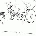 XPLORER 400L - W969140 Drive clutch assembly xplorer 400l w969140