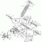 XPLORER 400L - W969140 Swing arm / shock mounting xplorer 400l w969140