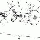 XPRESS 400 - W969540 Drive clutch xpress 300 w969530 and xpress 400 w969540