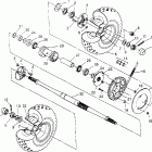 SPORTSMAN 4X4 - W958040 Rear wheel drive assembly sportsman 4x4 w958040