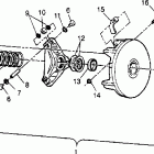 SPORT 400L - W958540 Drive clutch assembly sport 400l w958540