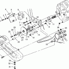 BIG BOSS 6X6 400L - W958740 Gearcase / brake and chain cover mounting 6x6 400l, u.s....