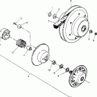 BIG BOSS 6X6 400L - W958740 Driven clutch assembly 6x6 400l