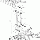 BIG BOSS 6X6 400L - W958740 Rear strut stabilizer assembly 6x6 400l