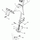 BIG BOSS 6X6 400L - W958740 Steering post assembly 6x6 400l