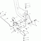 400L 4X4  NORWEGIAN - N948140 Foot pedal and parking brake  assembly swedish 4x4 400l ...