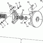 400L 6X6  SWEDISH - S948740 Drive clutch assembly 6x6 400l, swedish s948740 and  nor...
