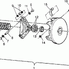 300 2X4 - W947530 Drive clutch assembly 2x4 300 w947530