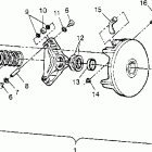 SPORTSMAN 4X4 - W948039 Drive clutch assembly sportsman 4x4 w948040