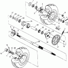 SPORTSMAN 4X4 - W948039 Rear wheel drive assembly sportsman 4x4 w948040