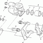 SPORTSMAN - W948040 Front brake assembly sportsman 4x4 w948040