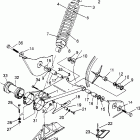 SPORT 400L - W948540 Swing arm / shock mounting sport 400l w948540