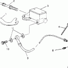 400L 6X6 - W948740 Controls-rh master cylinder / brake line 6x6 400l w94874...