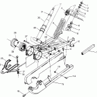 400L 6X6 - W948740 Swing arm weldment (rear) 6x6 400l w948740