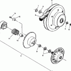 S938139 Euro 350L 4x4 Driven clutch assembly 4x4 350l w938139