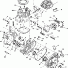 S938739 Euro 350L 6x6 Crankcase and cylinder 6x6 350l s938739