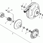 S938739 Euro 350L 6x6 Driven clutch assembly 6x6 350l s938739