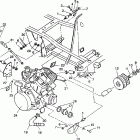 S938739 Euro 350L 6x6 Engine mounting 6x6 350l w938739