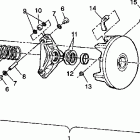 W937539 350L 2X4 Drive clutch assembly 2x4 350l w937539