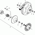 W937539 350L 2X4 Driven clutch assembly 2x4 350l w937539