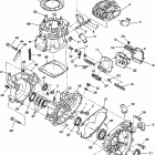 W938739 350L 6X6 Crankcase and cylinder 6x6 350l w938739
